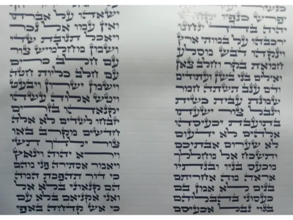 ספר תורה מהודר בכתב אשכנזי ב"י