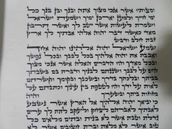 ספר תורה כשר – צילום כתב סת"ם מקצועי