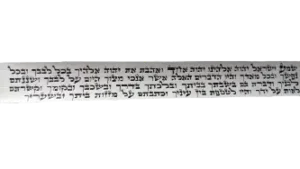 פרשיית תפילין כתובה בכתב יד – קלף מהודר