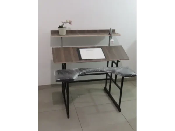 שולחן סופרים מקצועי עם משטח אור לכתיבה עם שקפים ועם שינוי גובה וזווית