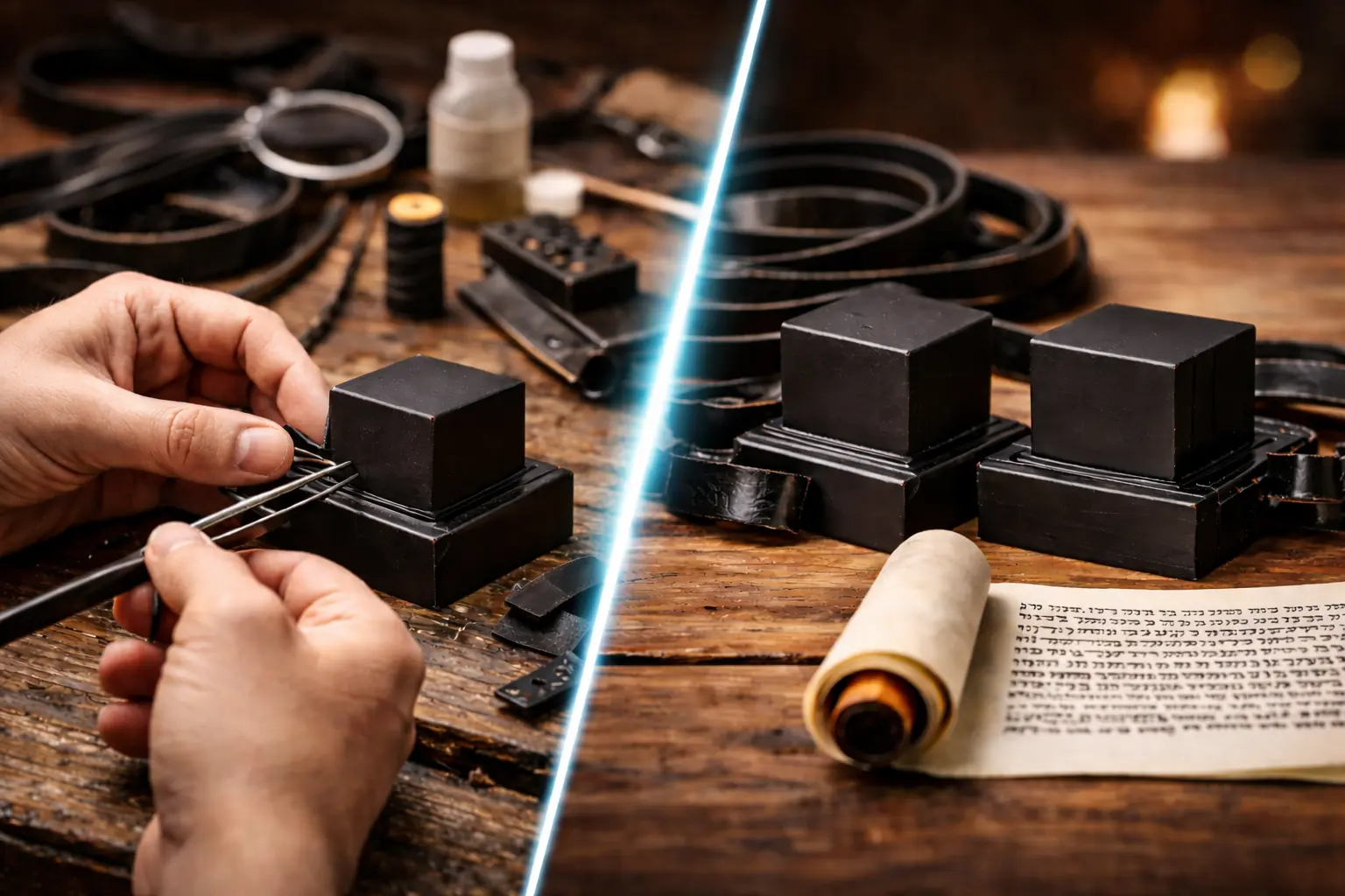 בדיקת תפילין ושיפוץ בתי תפילין על ידי סופר סת"ם מוסמך