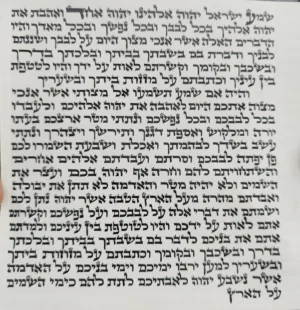 לף מזוזה כשר כתב בית יוסף מהודר