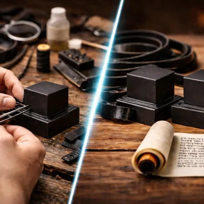 בדיקת תפילין ושיפוץ בתי תפילין על ידי סופר סת"ם מוסמך